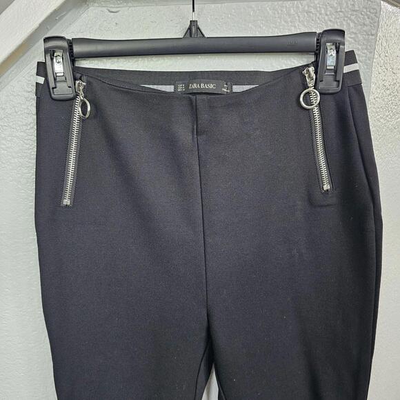ZARA WOMENS SLIM CASUAL TROUSERS - Picture 1 of 11
